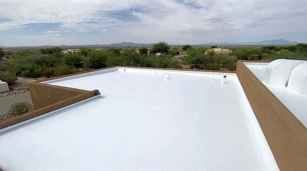 Residential rooftop with whitecoat