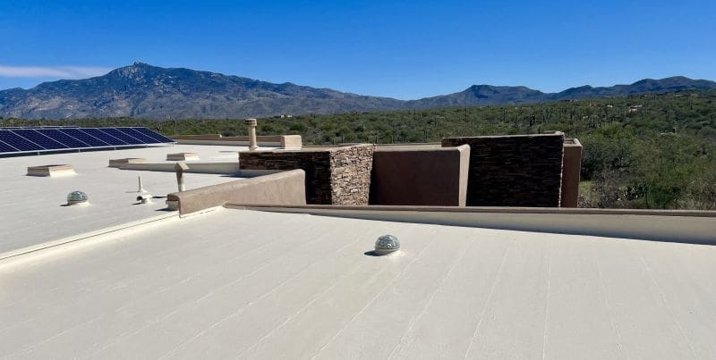 Residential rooftop with whitecoat